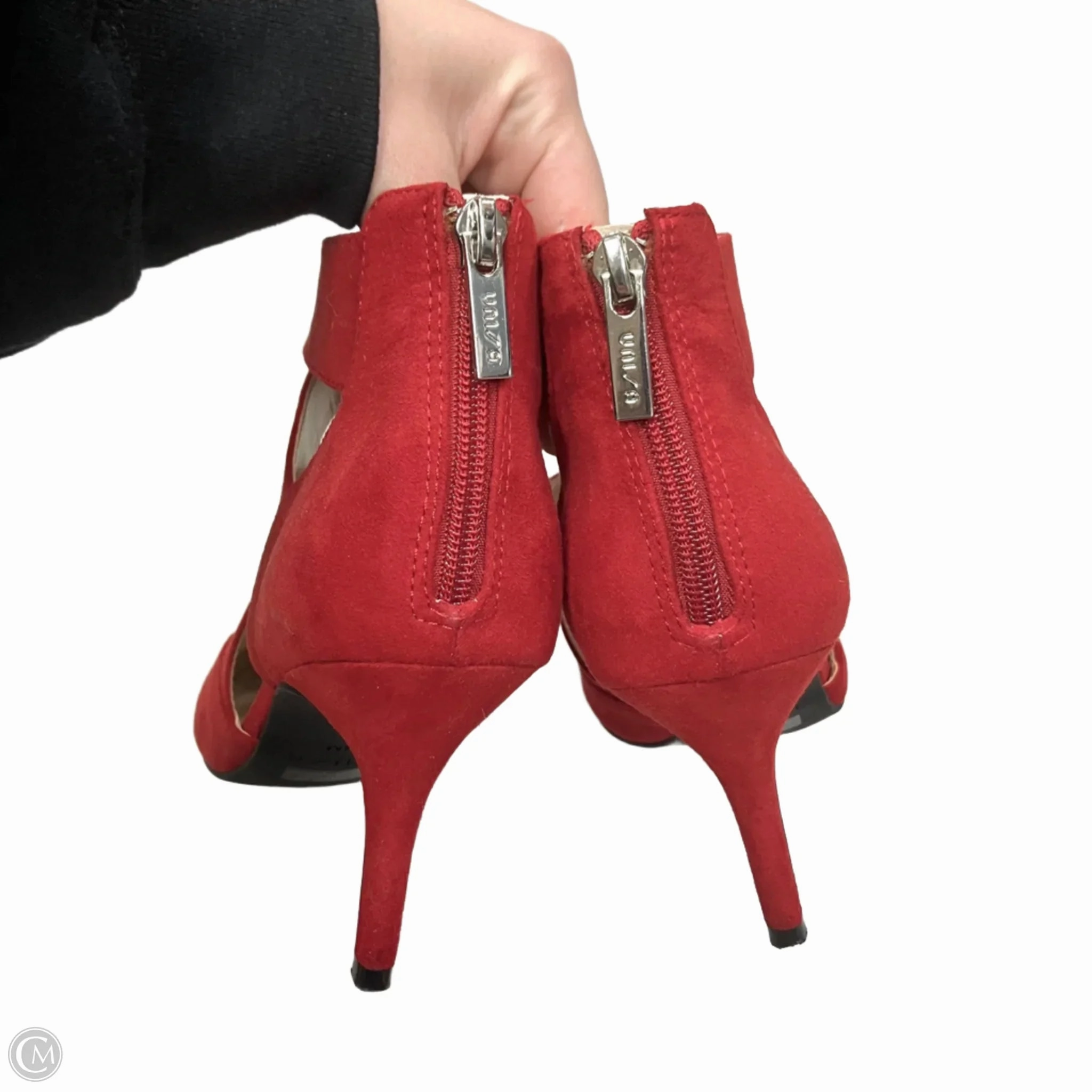 Shoes Heels Kitten By Unisa In Red, Size: 9