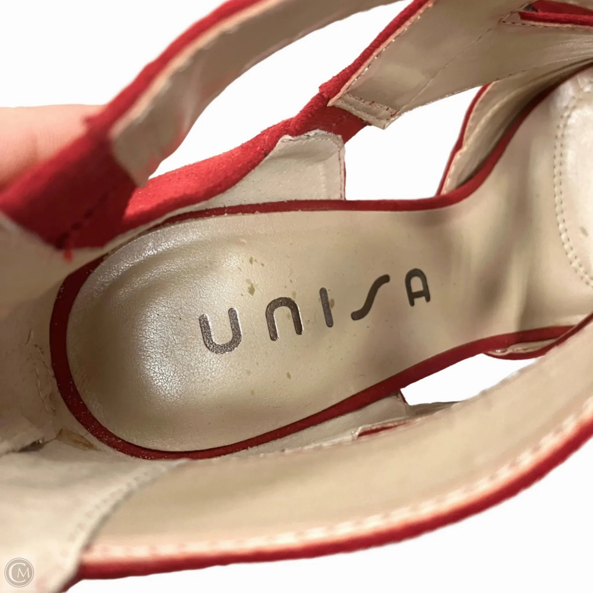 Shoes Heels Kitten By Unisa In Red, Size: 9