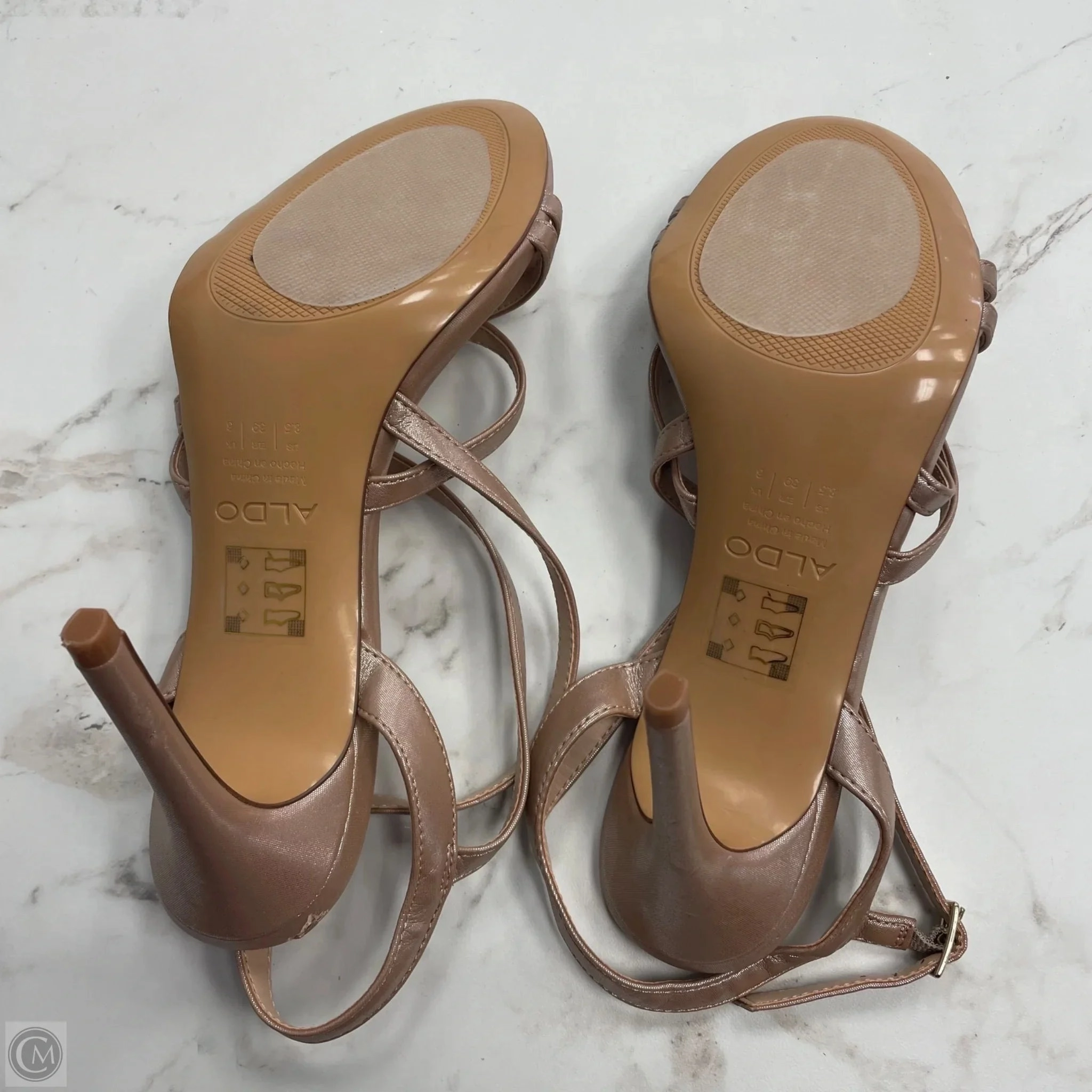 Shoes Heels Stiletto By Aldo In Tan, Size: 8.5