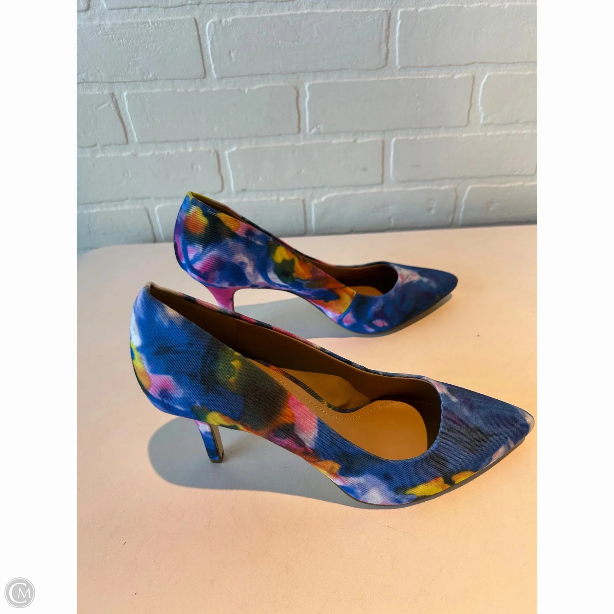 Shoes Heels Stiletto By Bcbgeneration In Blue & Pink, Size: 10