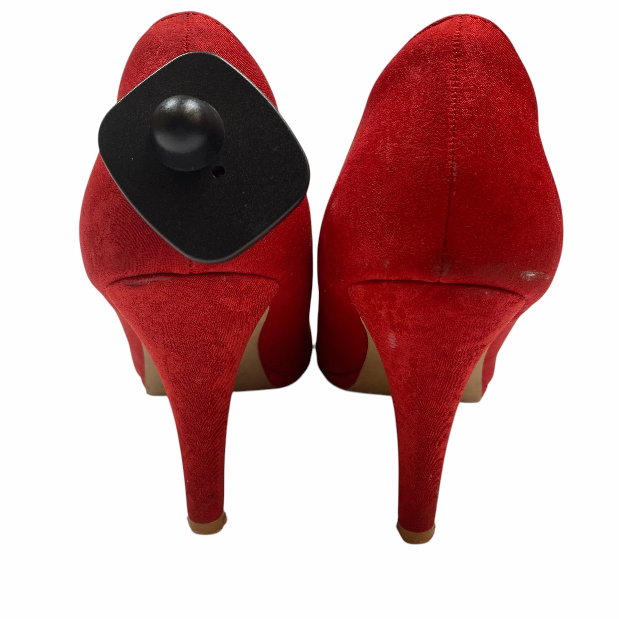 Shoes Heels Stiletto By Ebynue In Red, Size: 10