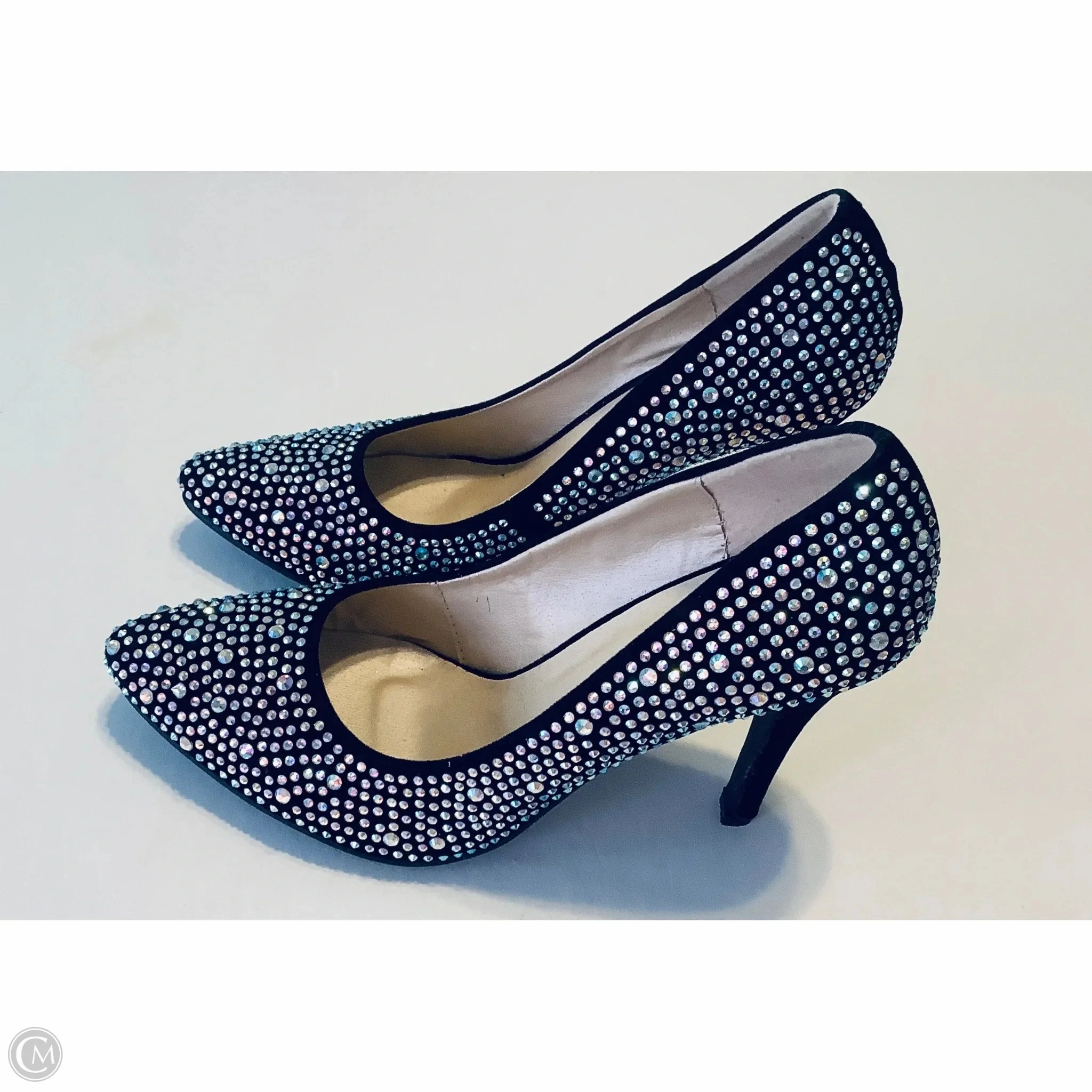Shoes Heels Stiletto By Eye Candy In Silver, Size: 8