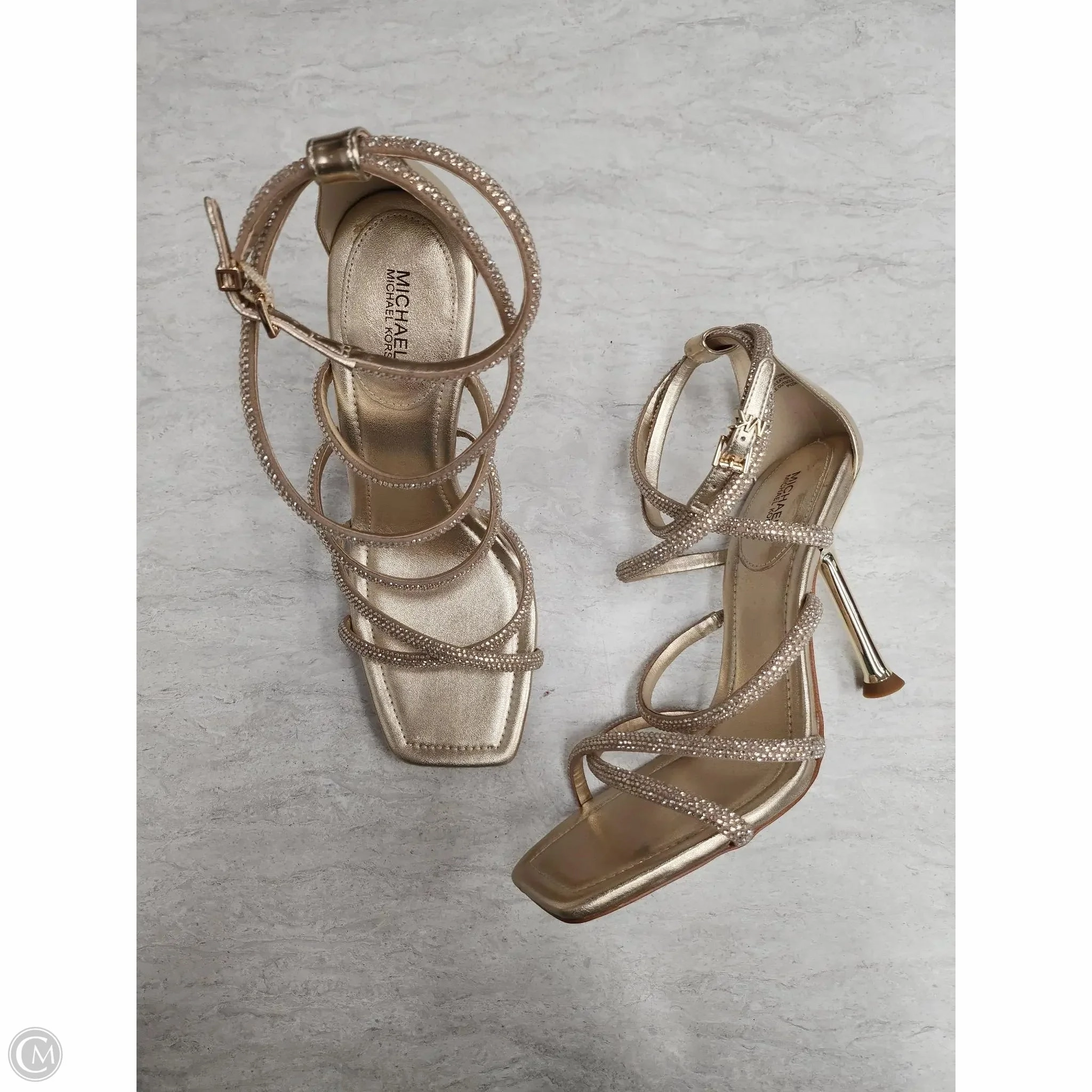Shoes Heels Stiletto By Michael By Michael Kors In Gold, Size: 10