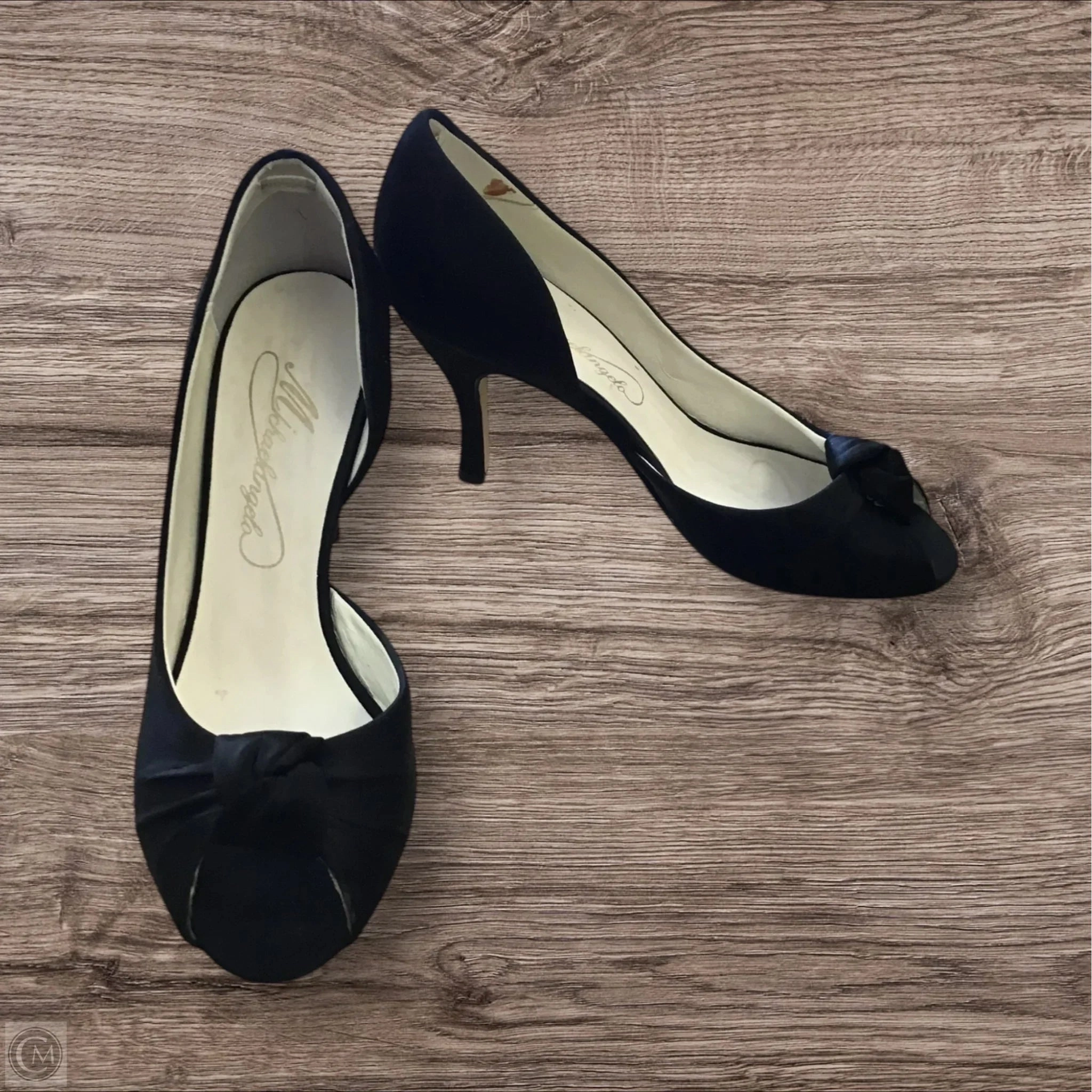 Shoes Heels Stiletto By Michaelangelo In Black, Size: 6