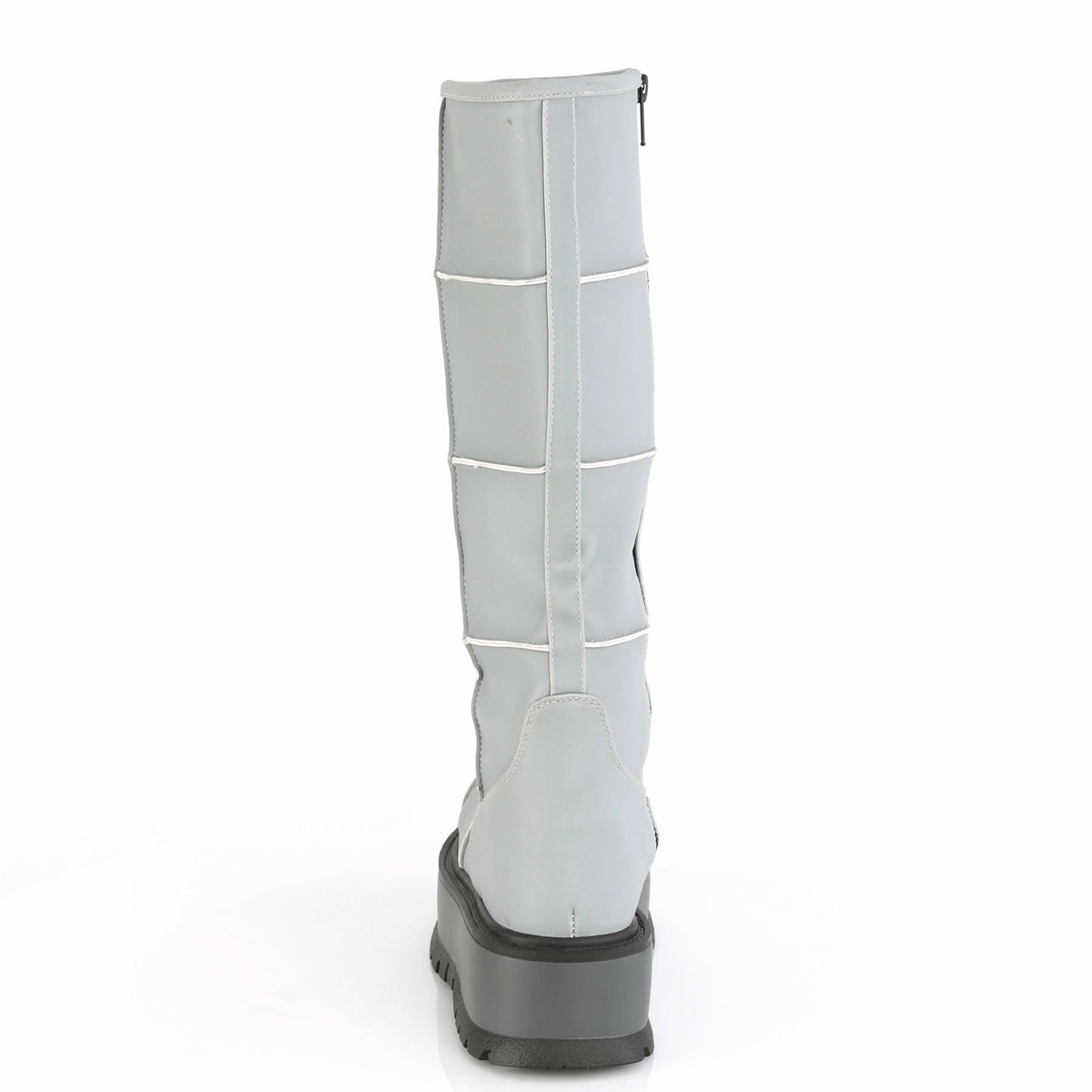 SLACKER-230  Grey Reflective Vegan Leather