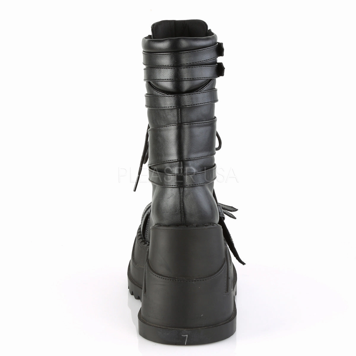 STOMP-26  Black Vegan Leather