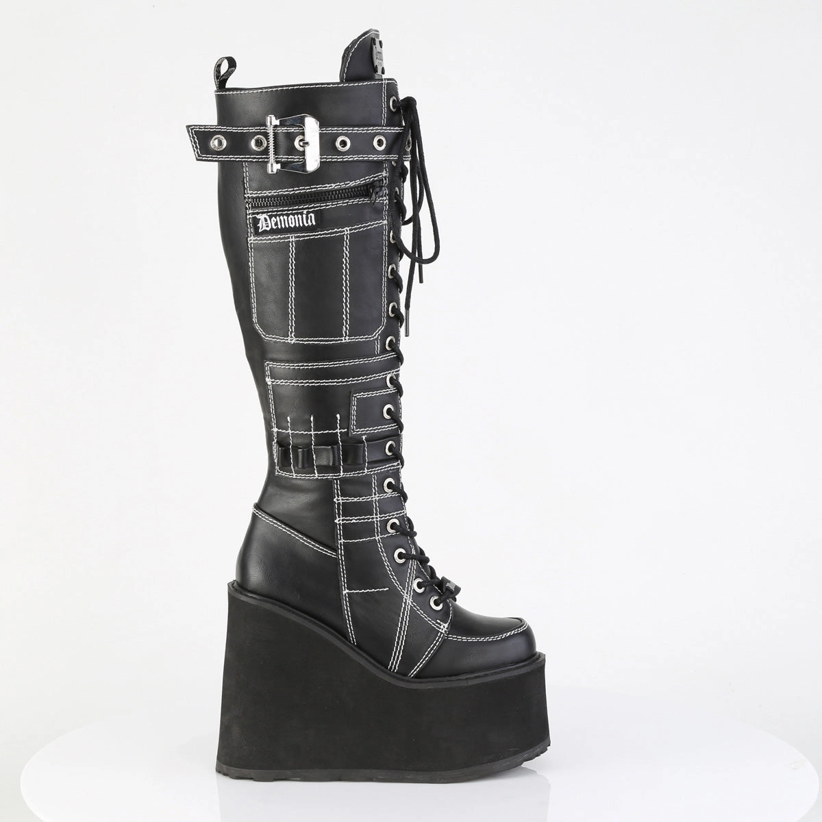 SWING-260  Black Vegan Leather