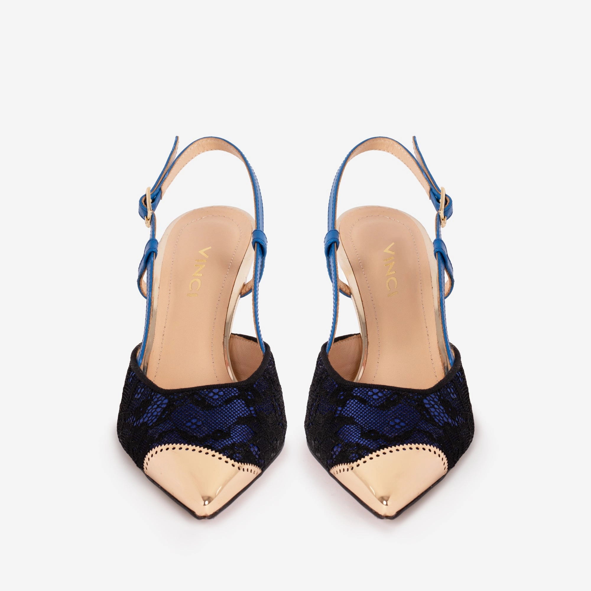 The Bali Sax Blue Leather Slingback Women Sandal