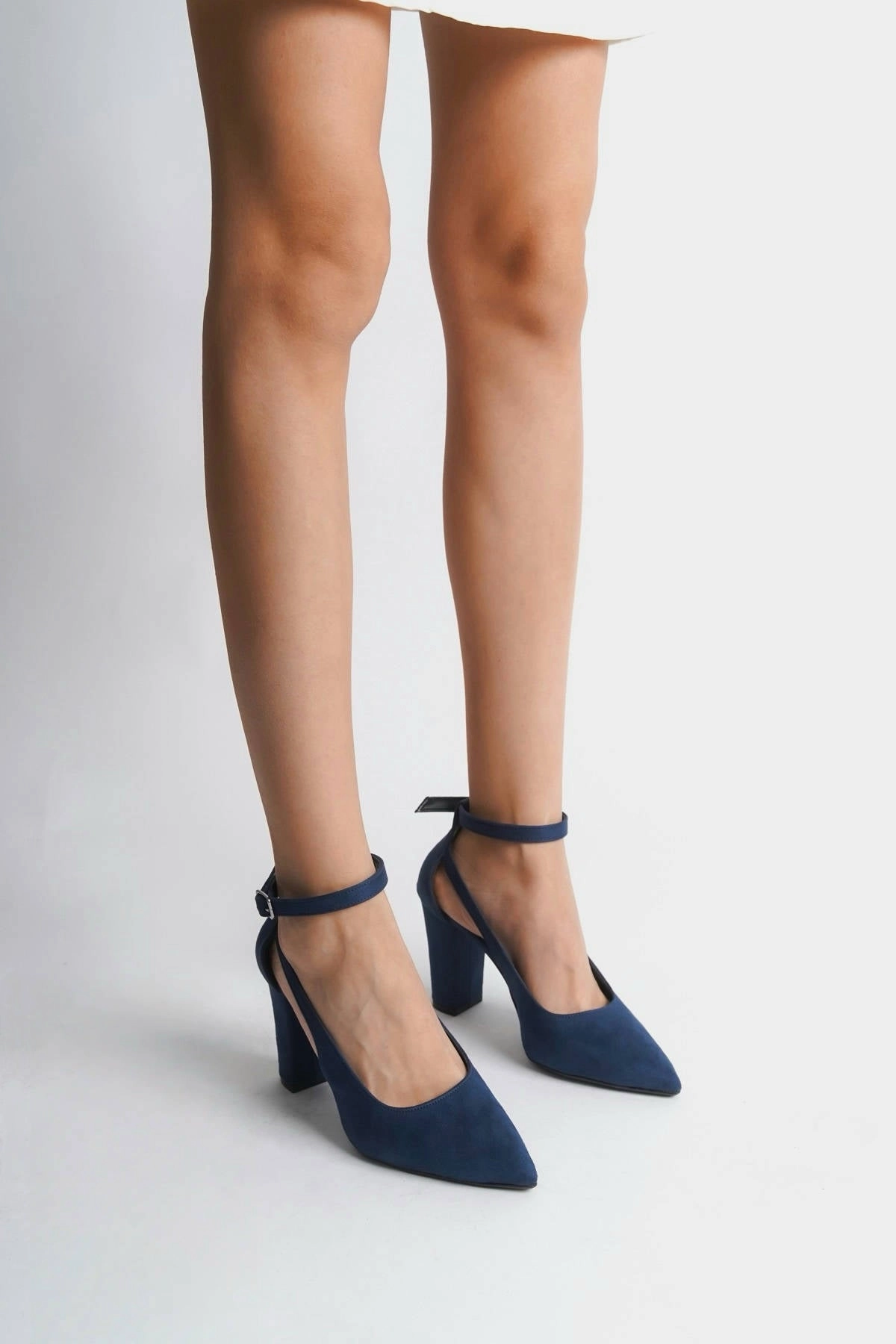 Thera | Navy Suede High Heels