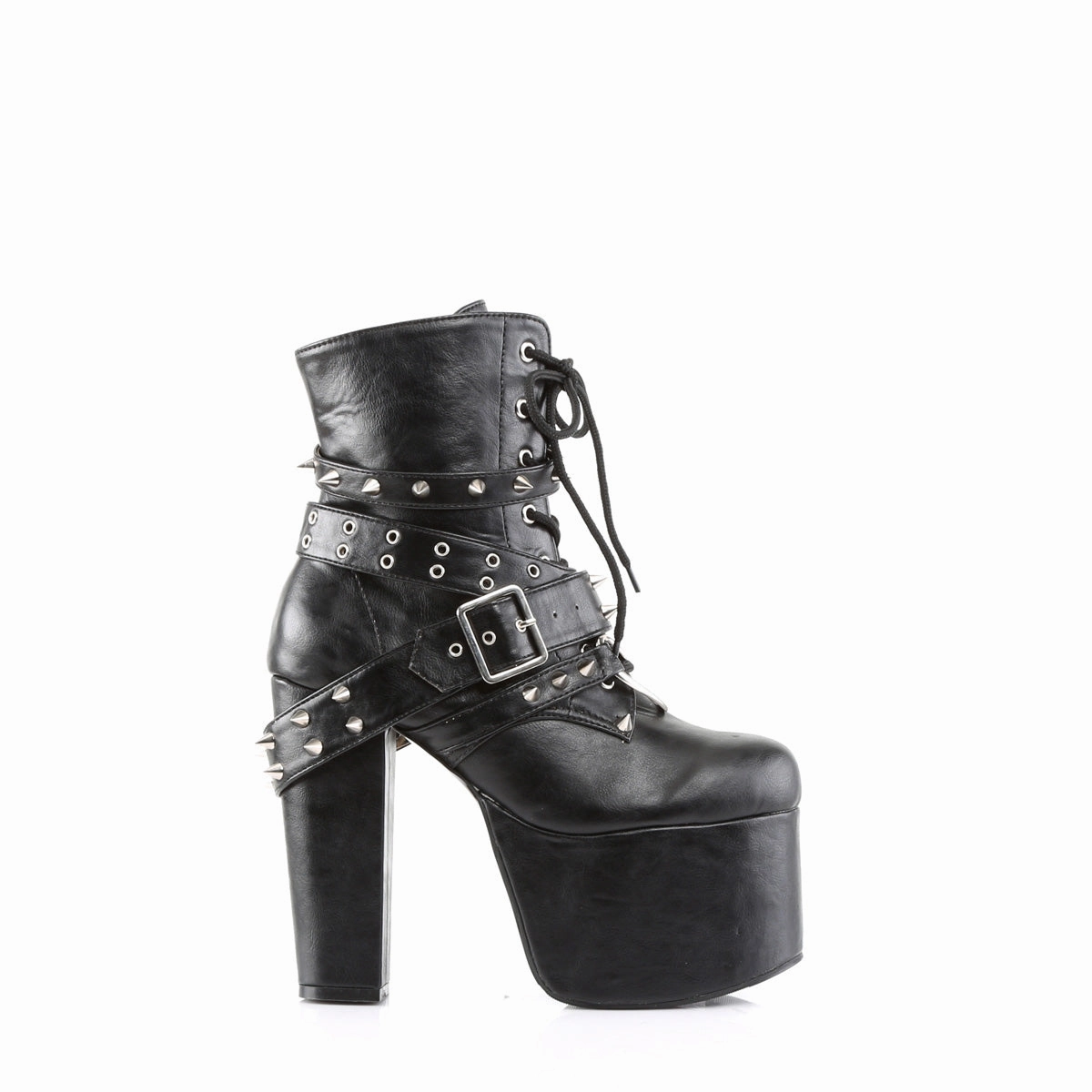 TORMENT-700  Black Vegan Leather