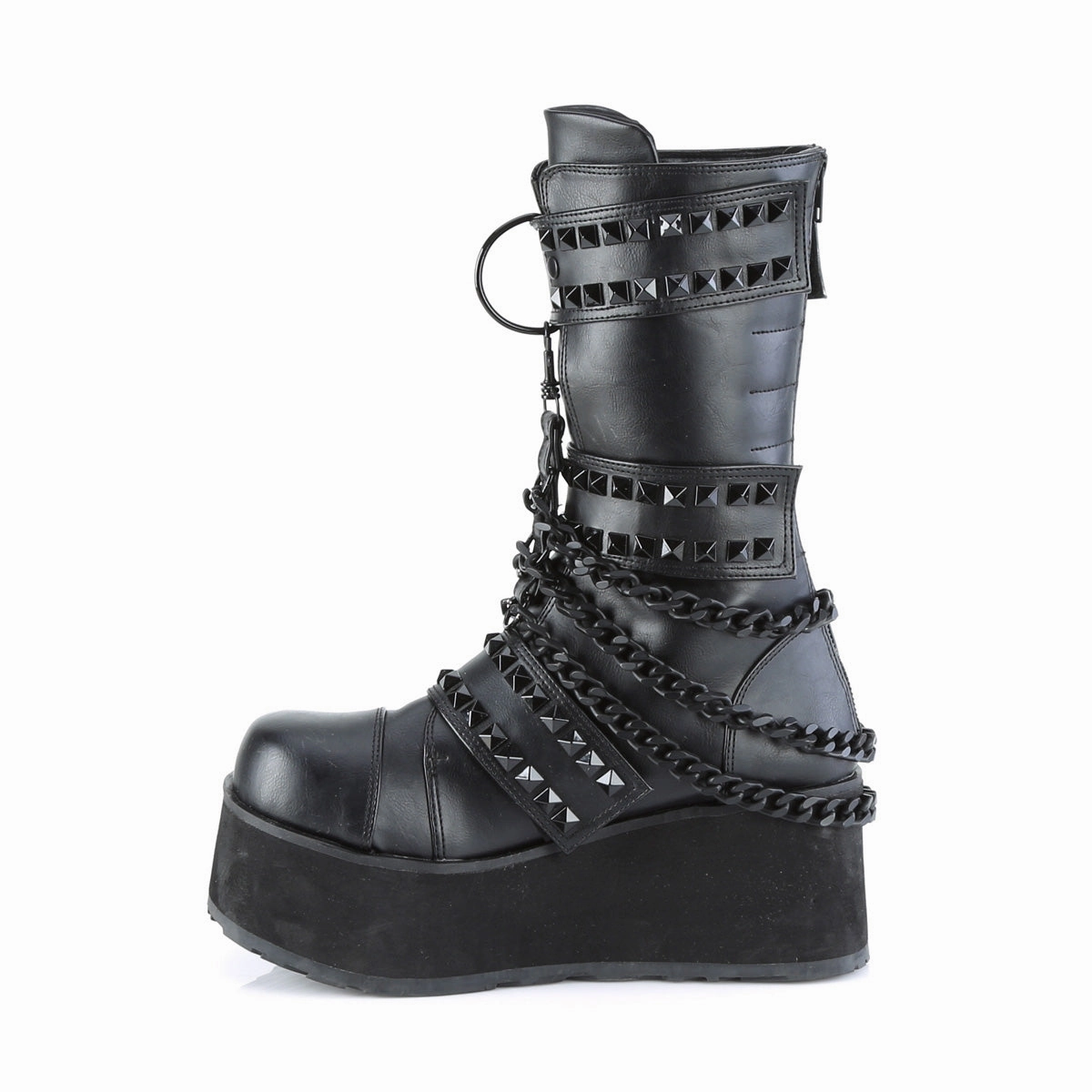 TRASHVILLE-138  Black Vegan Leather