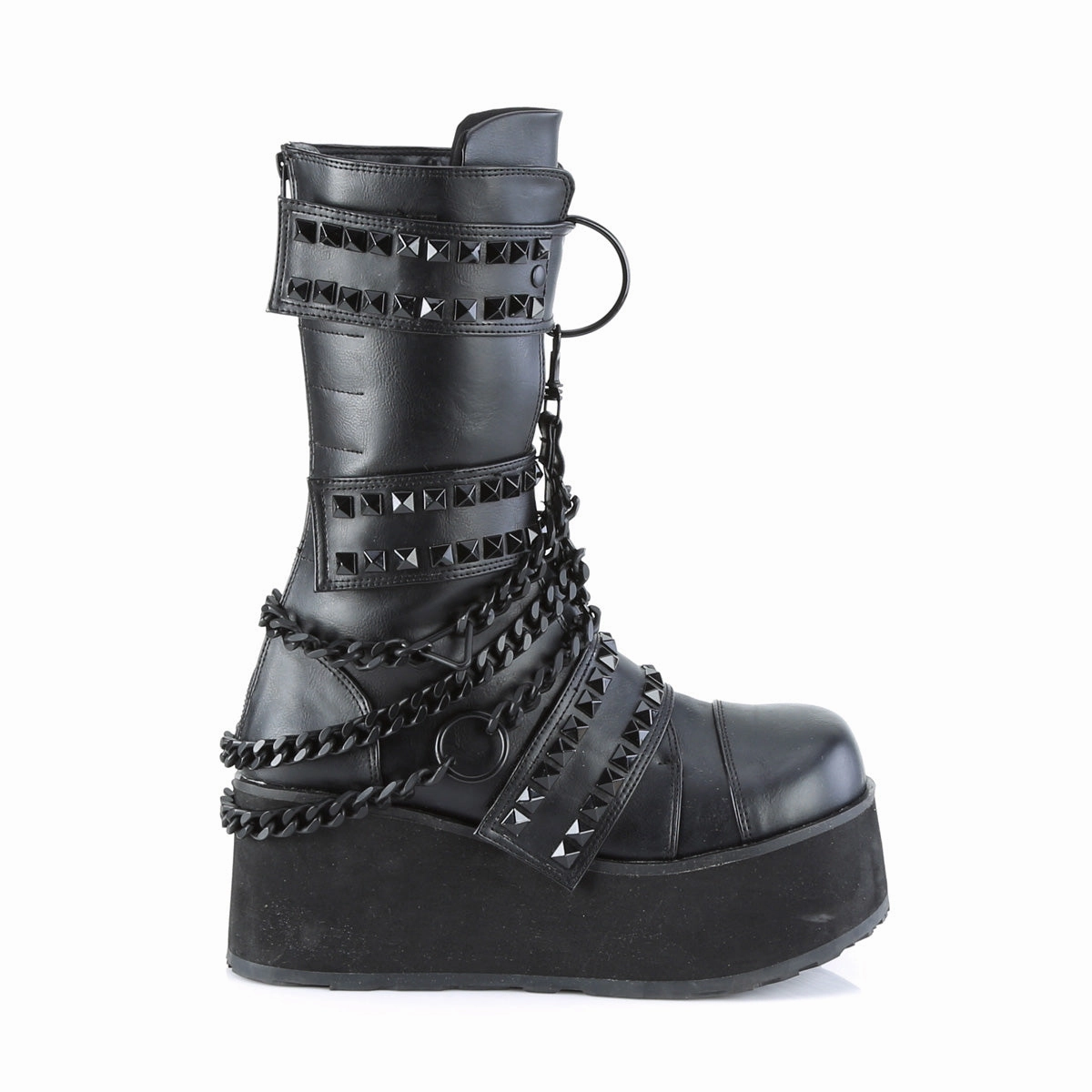 TRASHVILLE-138  Black Vegan Leather