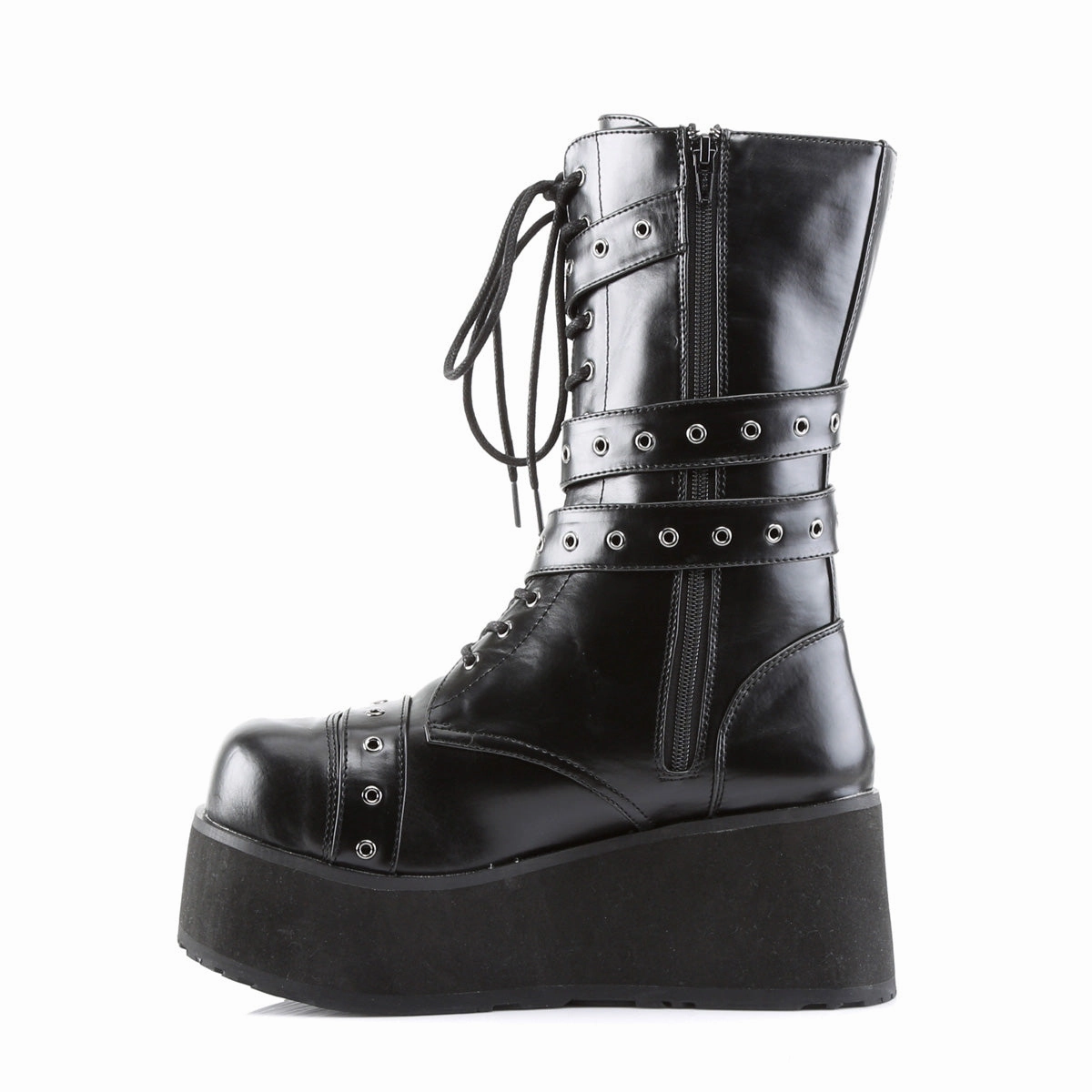 TRASHVILLE-205  Black Vegan Leather