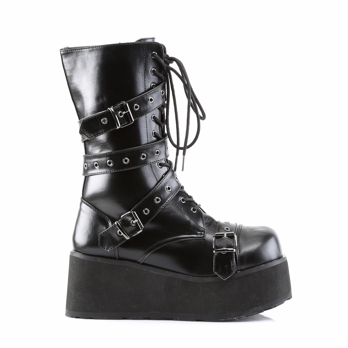 TRASHVILLE-205  Black Vegan Leather