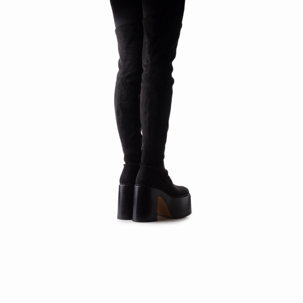 Trigger Black Suede Stretch