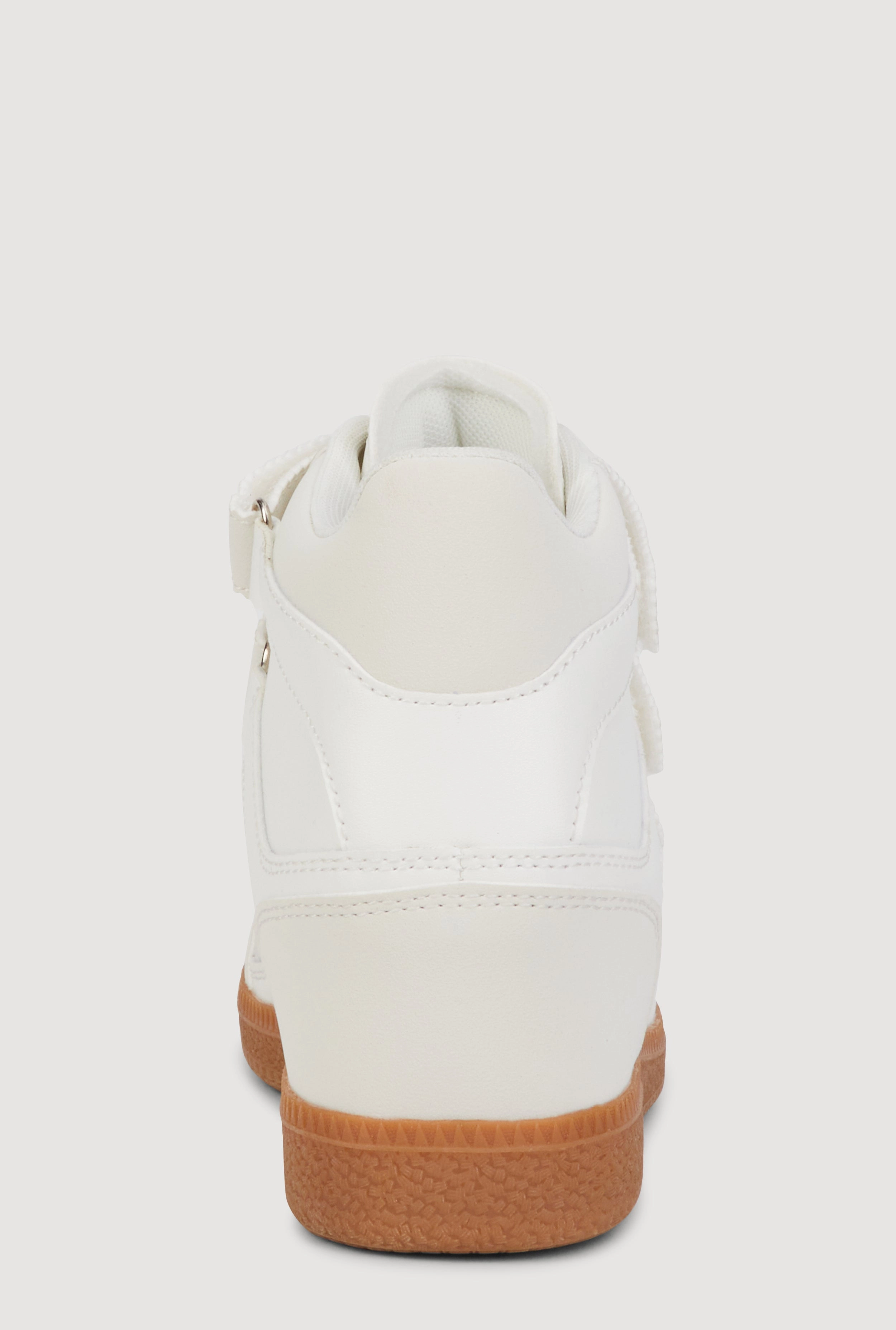 Triple Velcro Strap Wedge Sneakers