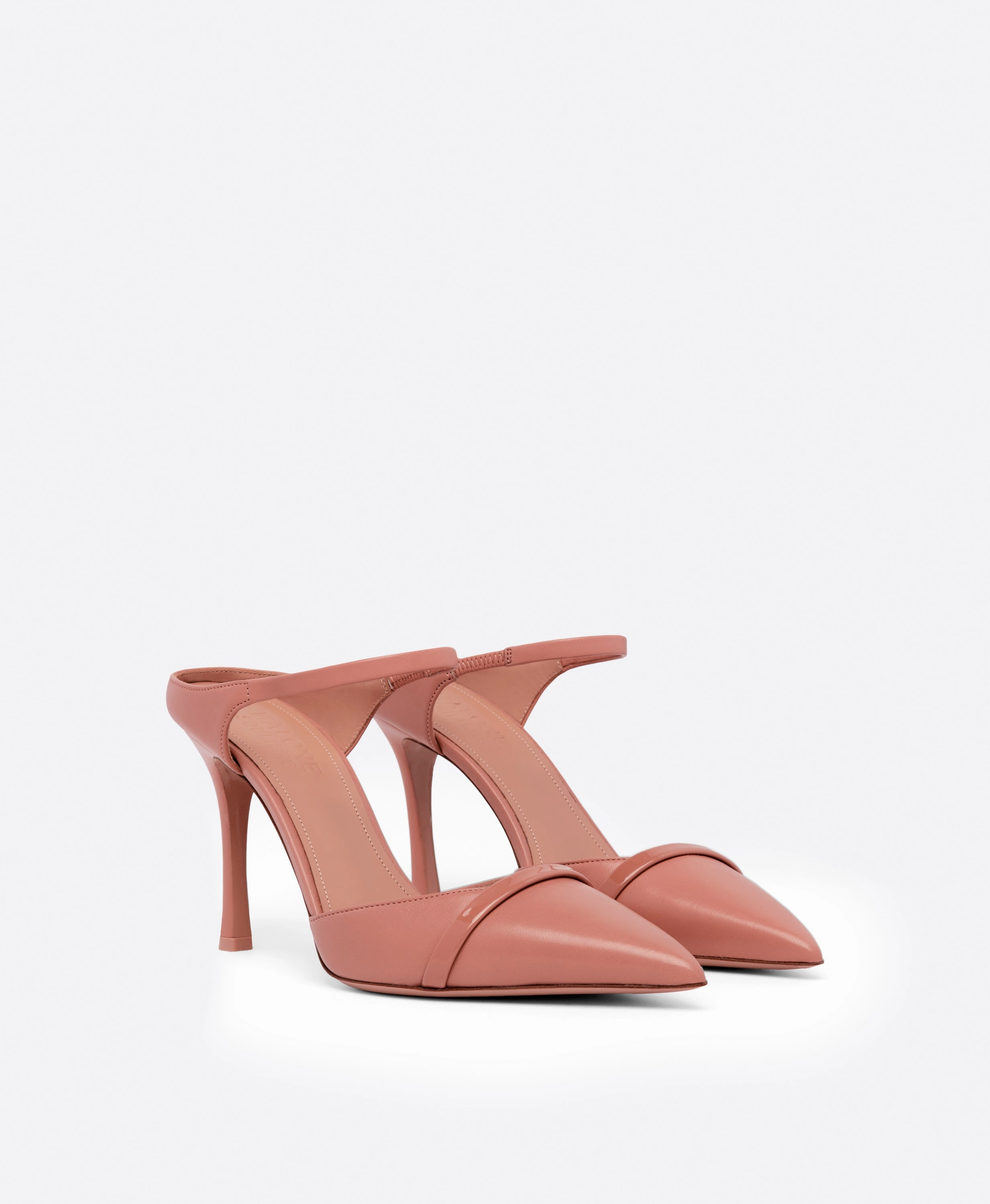 Uma 90 Pink Leather Mules