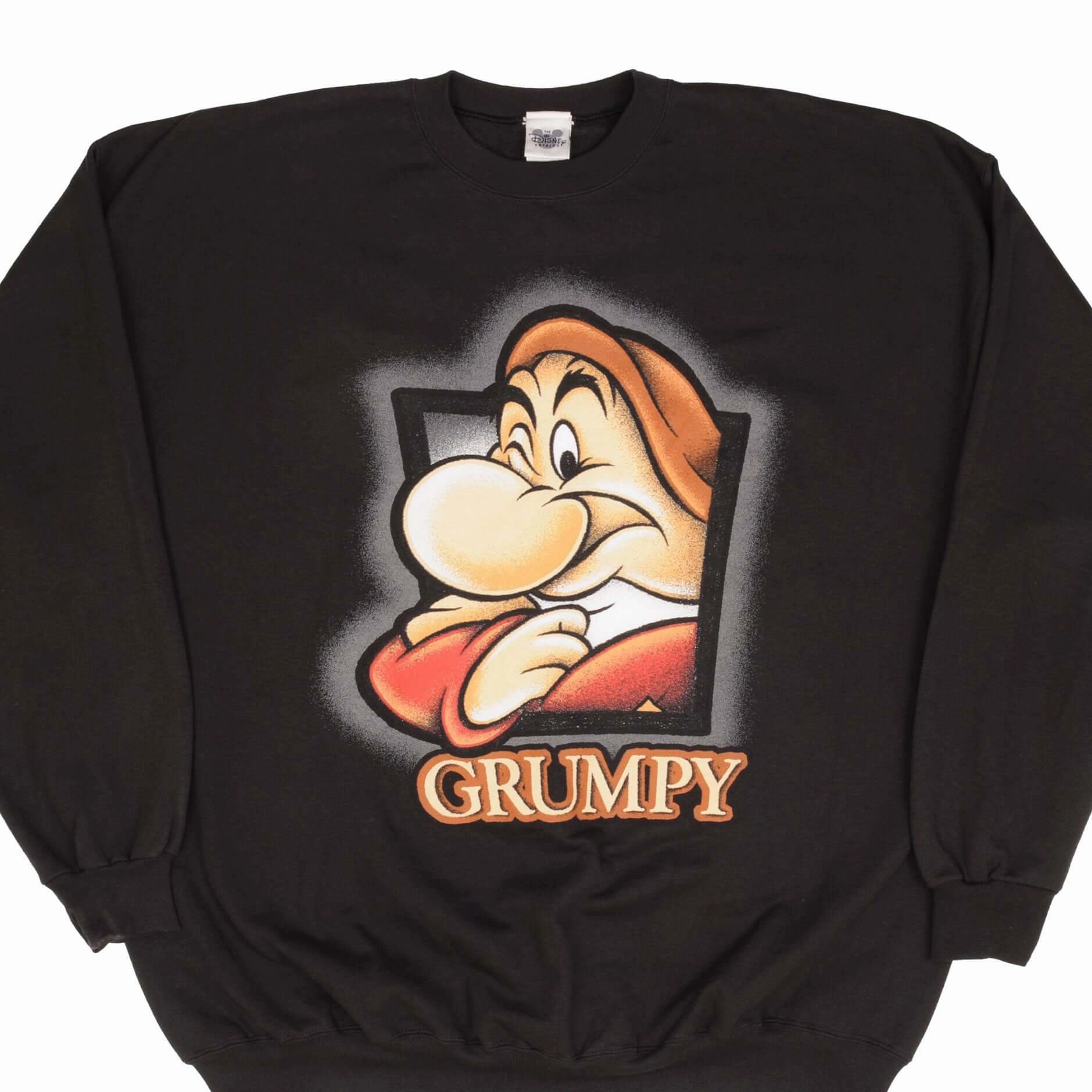 VINTAGE DISNEY GRUMPY SNOW WHITE SWEATSHIRT SIZE 2XL MADE IN USA