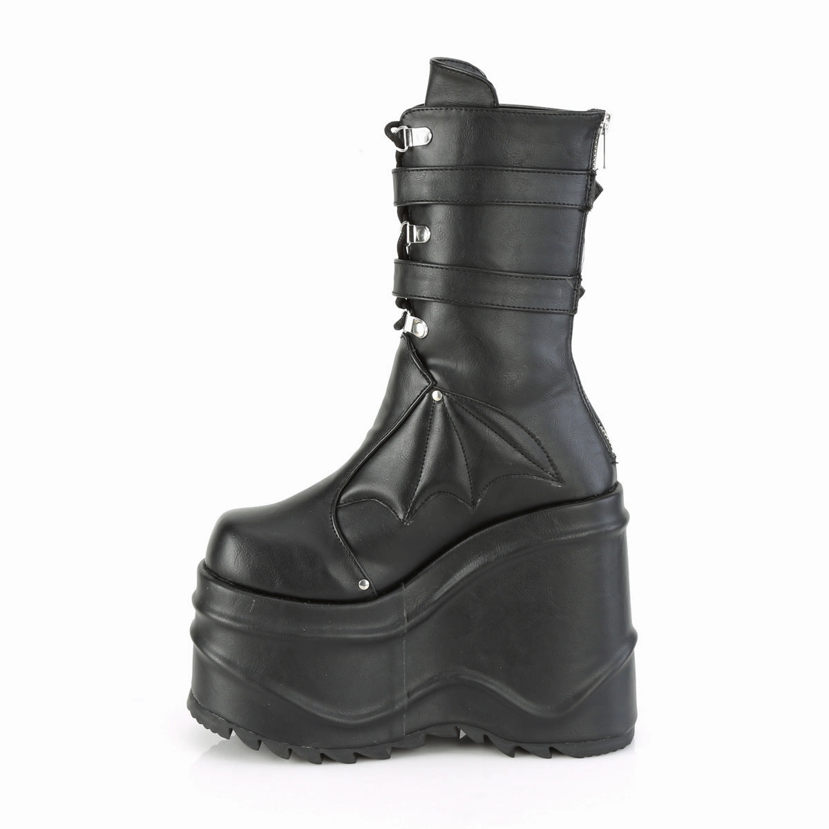 WAVE-150  Black Vegan Leather