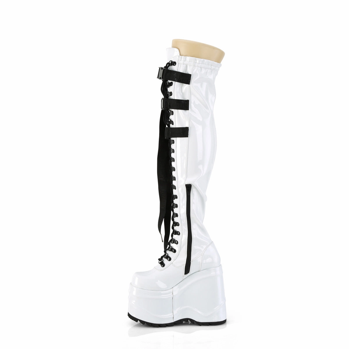 WAVE-315  White Stretch Patent