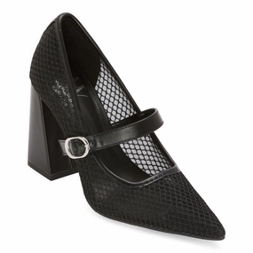 Worthington Womens Otty Pointed Toe Block Heel Pumps - BLACK 9 1/2 MEDIUM
