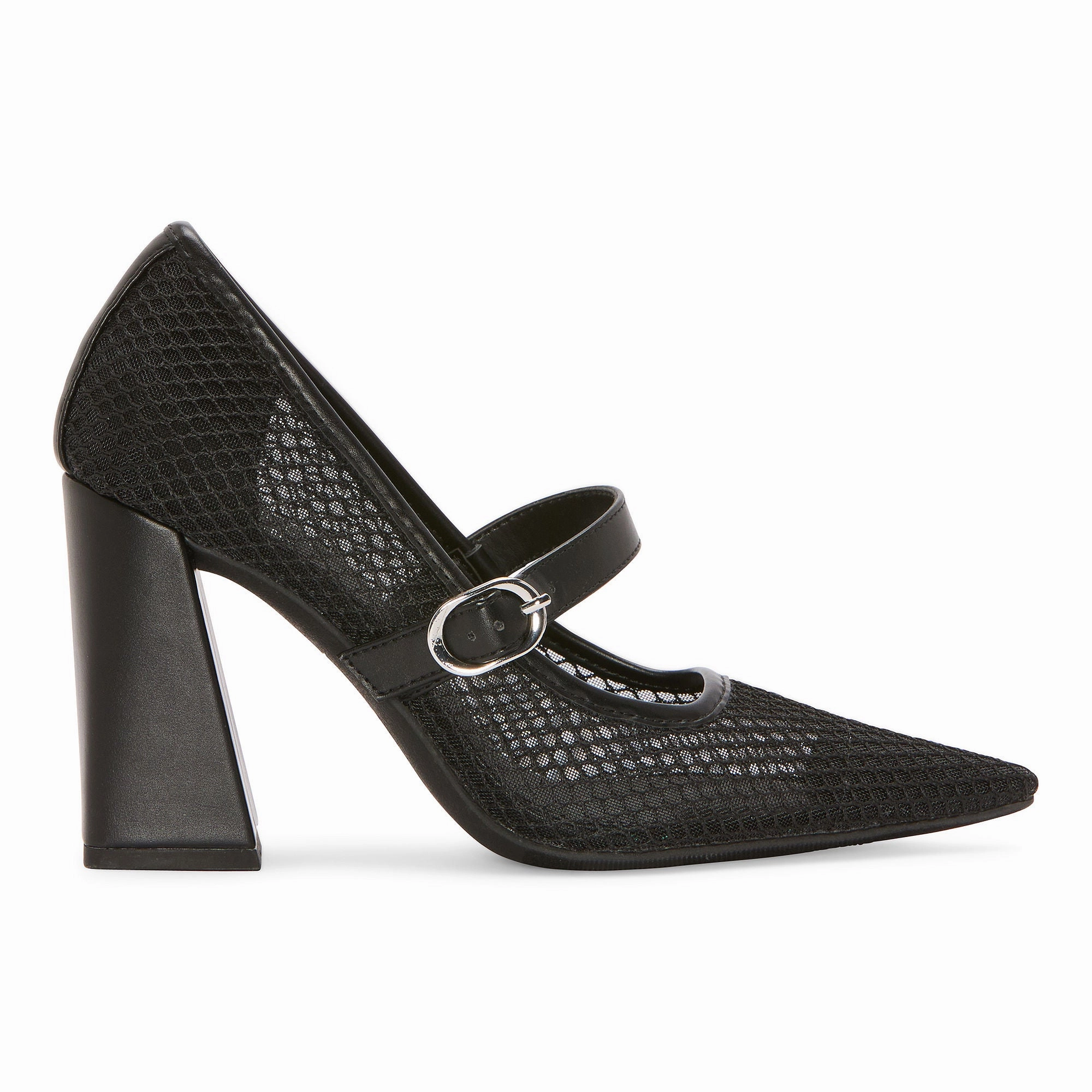 Worthington Womens Otty Pointed Toe Block Heel Pumps - BLACK 9 1/2 MEDIUM