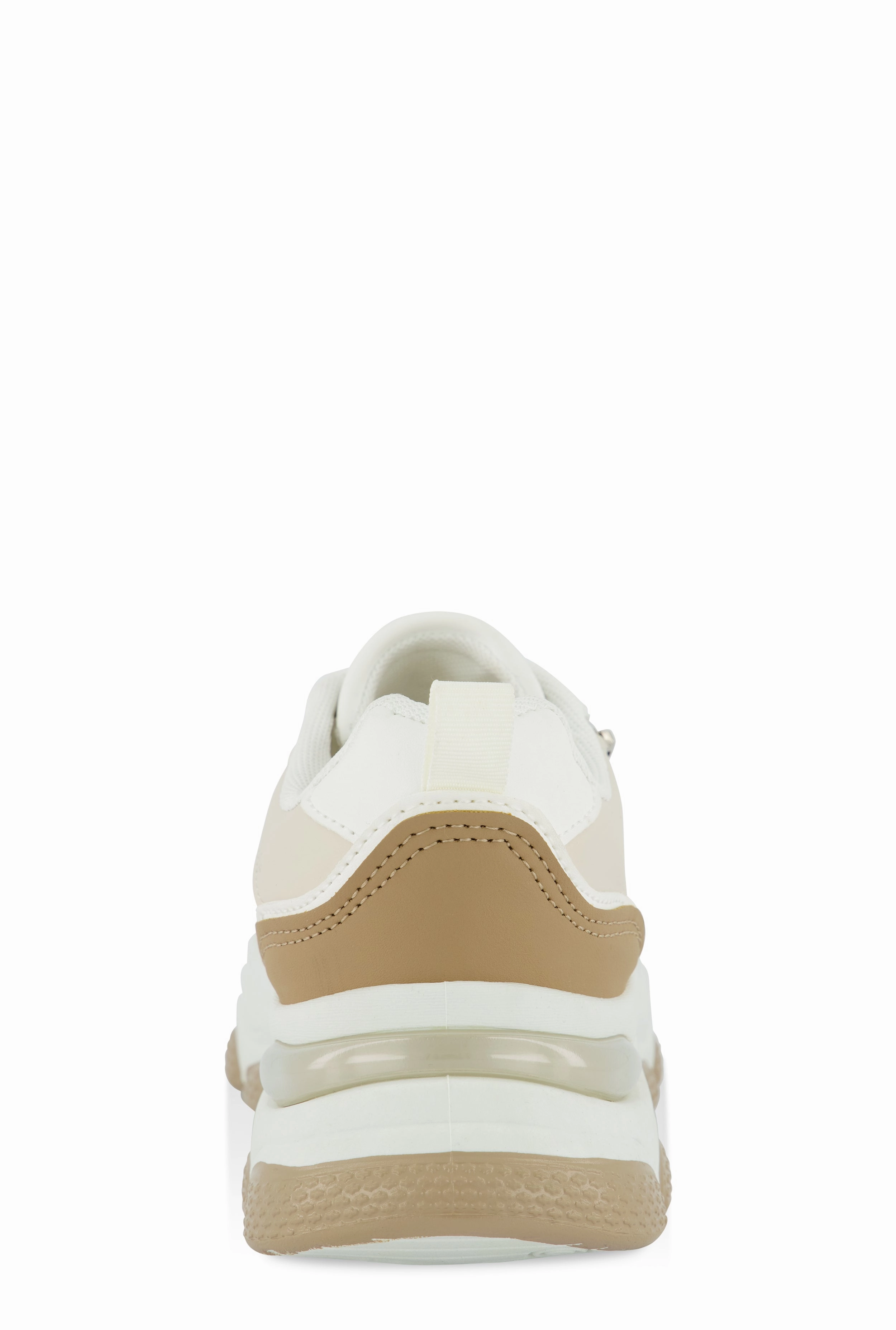 Zipper Detail Chunky Sole Lace Up Sneakers